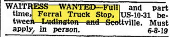 Zacks Truck Stop (Ferrals) - Aug 13 1970 Ad